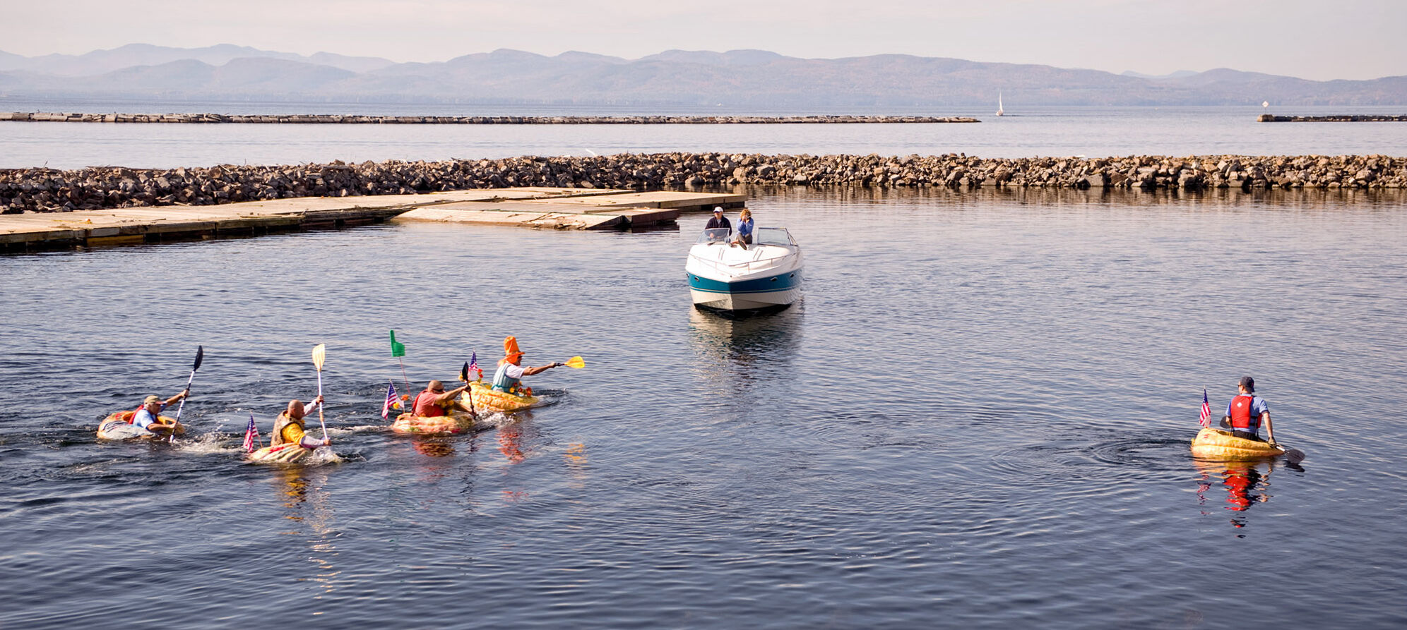 Pumpkin boat race